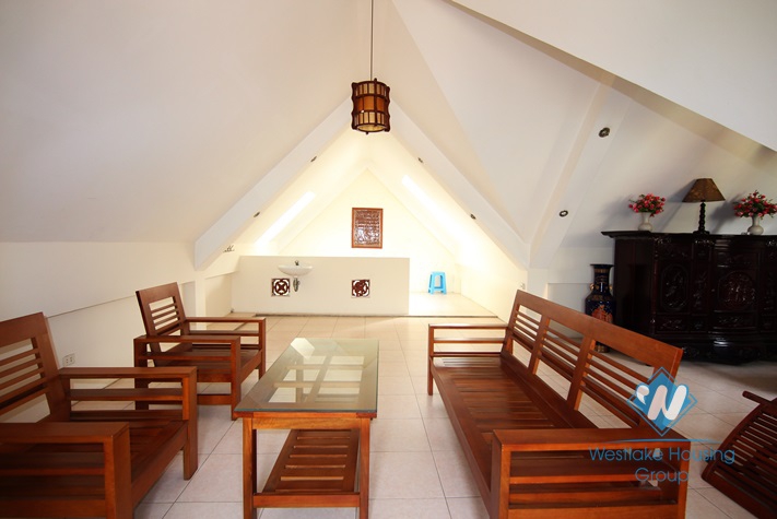 Nice and spacious 5 bedrooms house for rent in Tay Ho, Hanoi